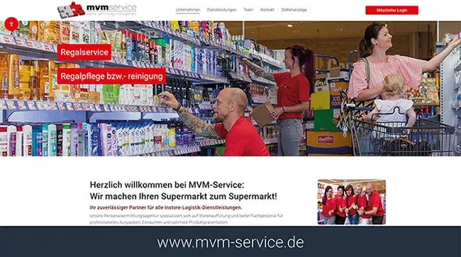 Webseite MVM-service