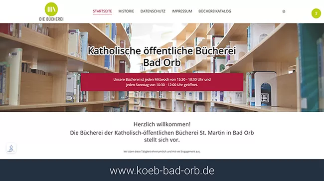 Webseite KÖB Bad Orb