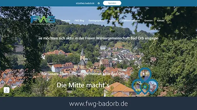 Webseite FWG Bad Orb