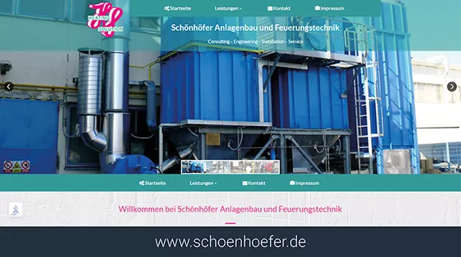 Webseite Schönhöfer Anlagenbau