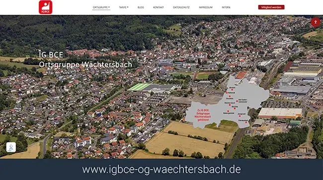 Webseite IGBCE Ortsgruppe Wächtersbach