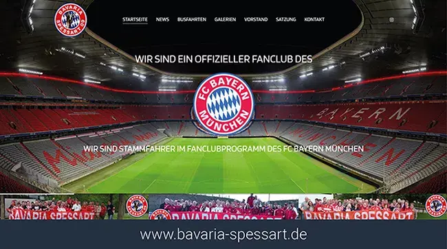 Webseite Bayern Fanclub Bavaria Spessart 09