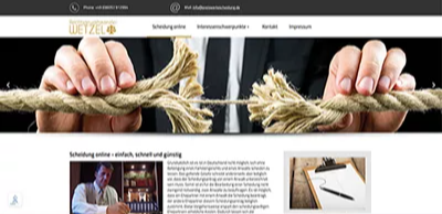 Website von Preiswerte Scheidung Bad Orb – Webdesign von WebDesign & Marketing