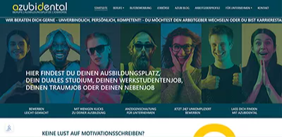 Website von Azubidental Bad Orb – Webdesign von WebDesign & Marketing