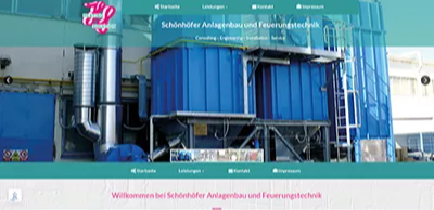 Website von Schönhöfer Anlagenbau in Gründau – Webdesign von WebDesign & Marketing
