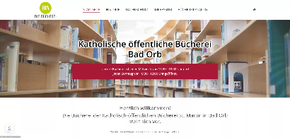 Website der Katholischen öffentlichen Bücherei Bad Orb – Webdesign von WebDesign & Marketing