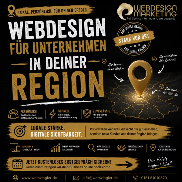 Webdesign für Unternehmen in Deiner Region