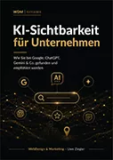eBook-Cover ‚KI-Sichtbarkeit für Unternehmen‘ von WebDesign & Marketing