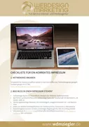 Cover des WDM eBooks ‚Checkliste für ein korrektes Impressum