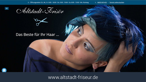 Webseite Altstadt Frisör