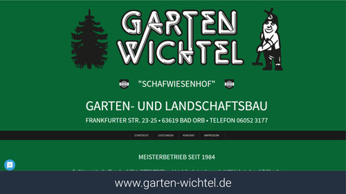 Webseite Garten Wichtel