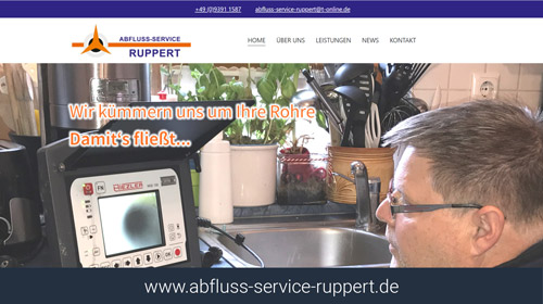 Webseite Abfluss-Service-Ruppert